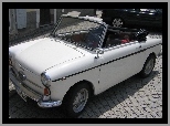 Dach, Rozkładany, Kabriolet, Biały, Autobianchi Bianchina